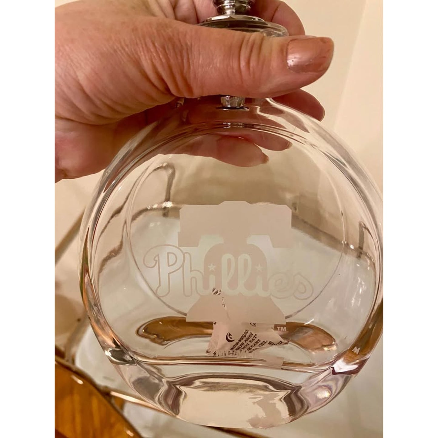 Phillies Glass Decanter w Stopper