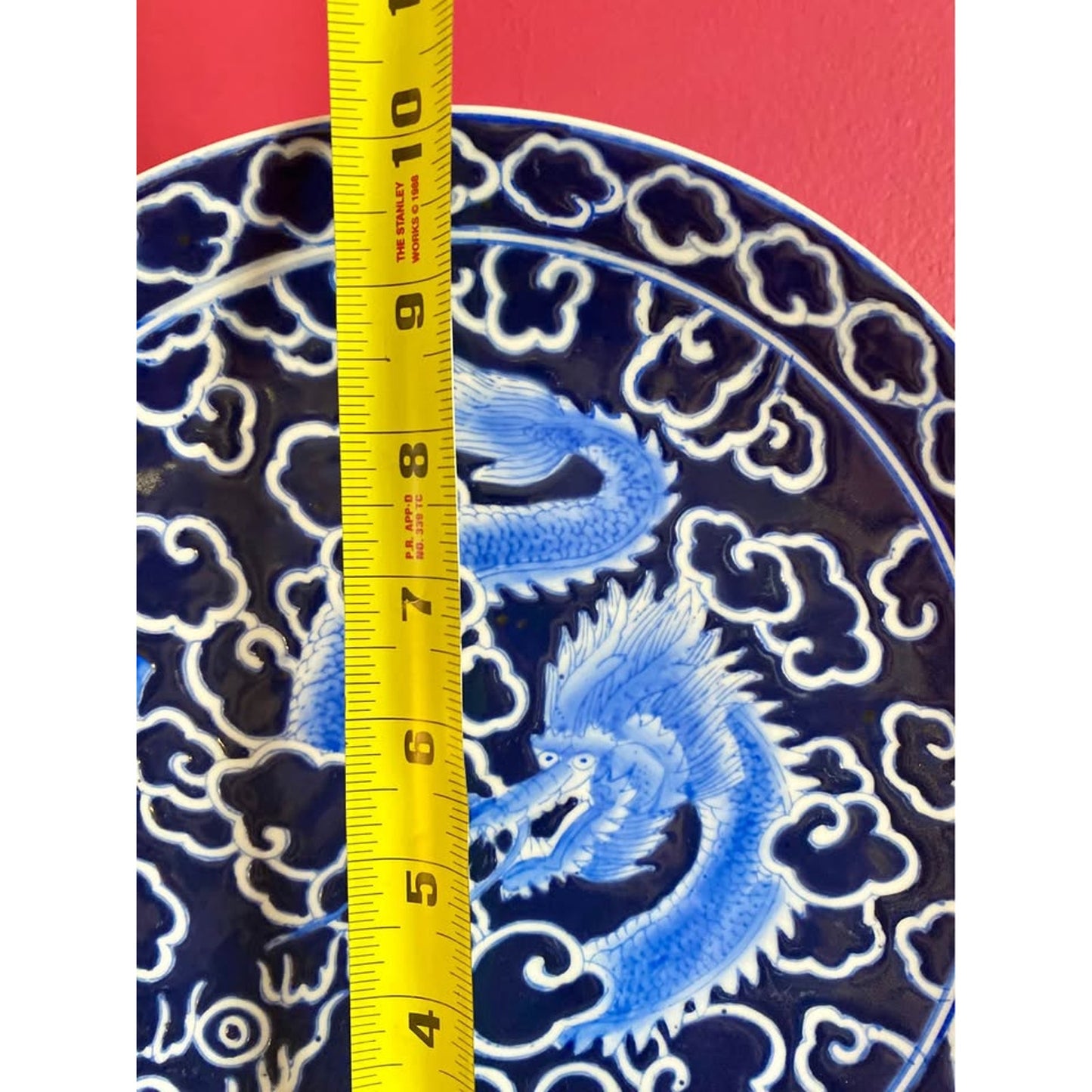 Blue and White Dragon Plate