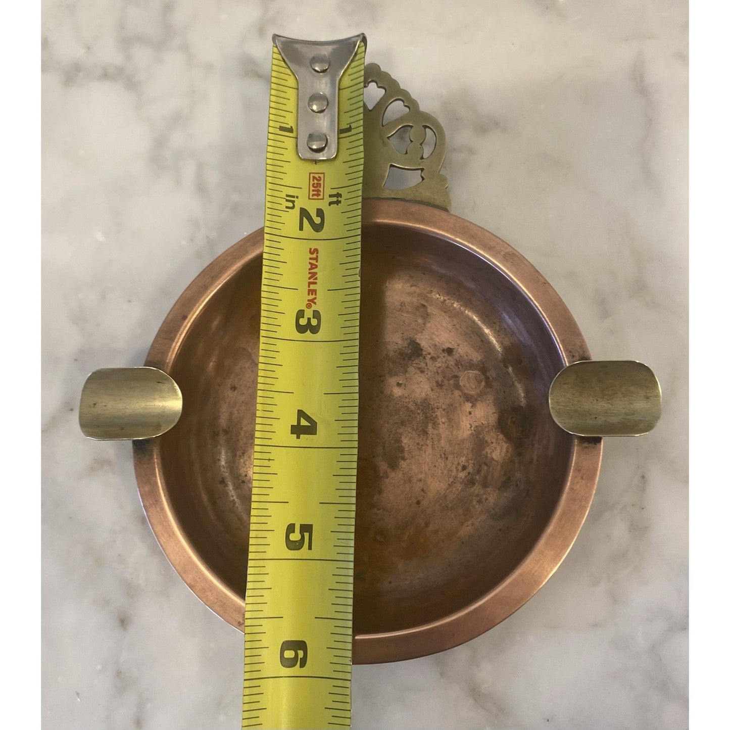 Vintage COPPER & BRASS Ashtray POORINGER STYLE