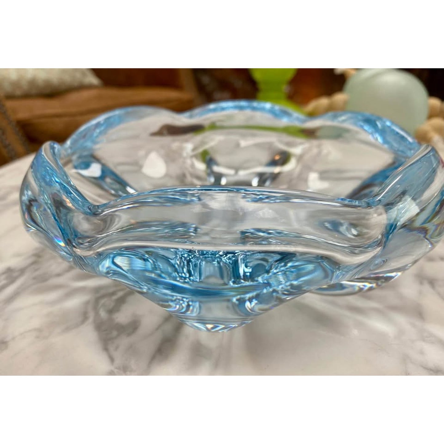 Orrefors Stella Polaris crystal bowl  signed