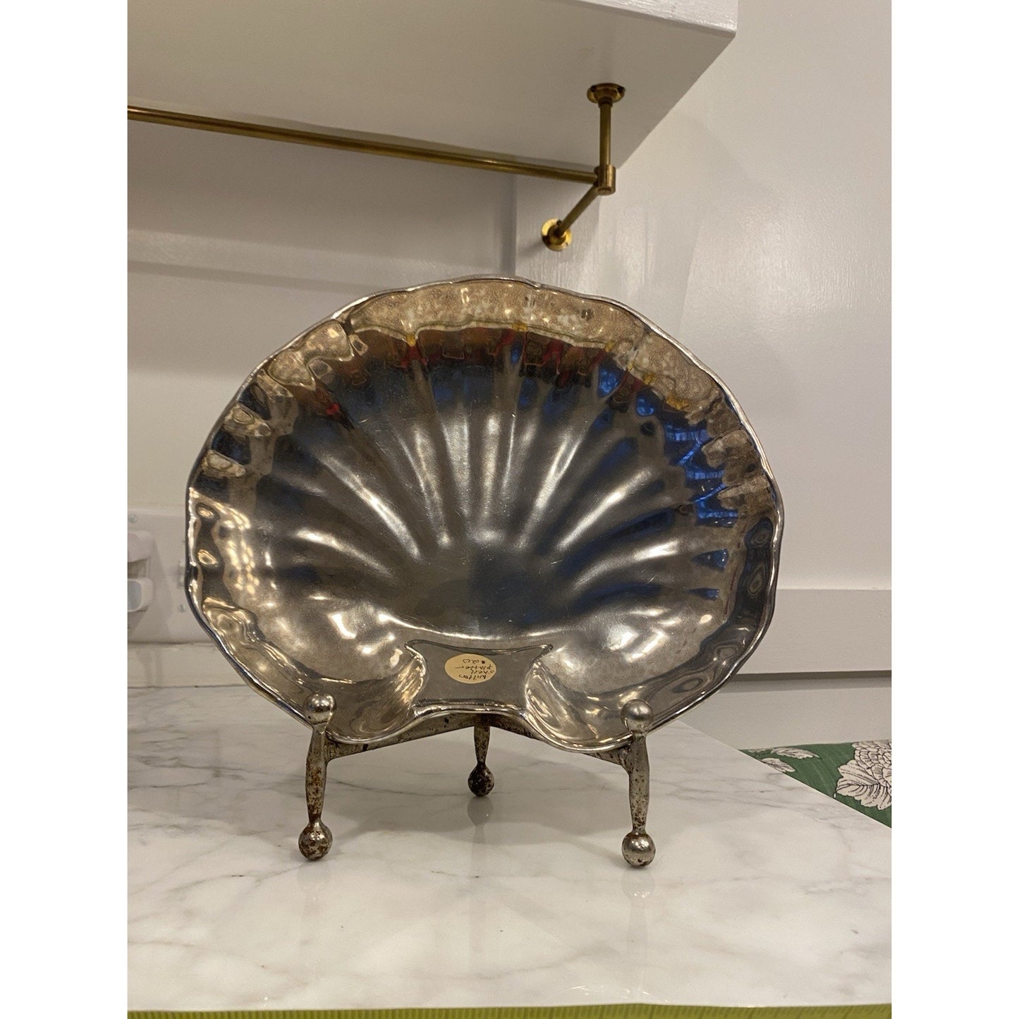 Mid-century VTG Seashell Wilton Armetale Serving platter 11”