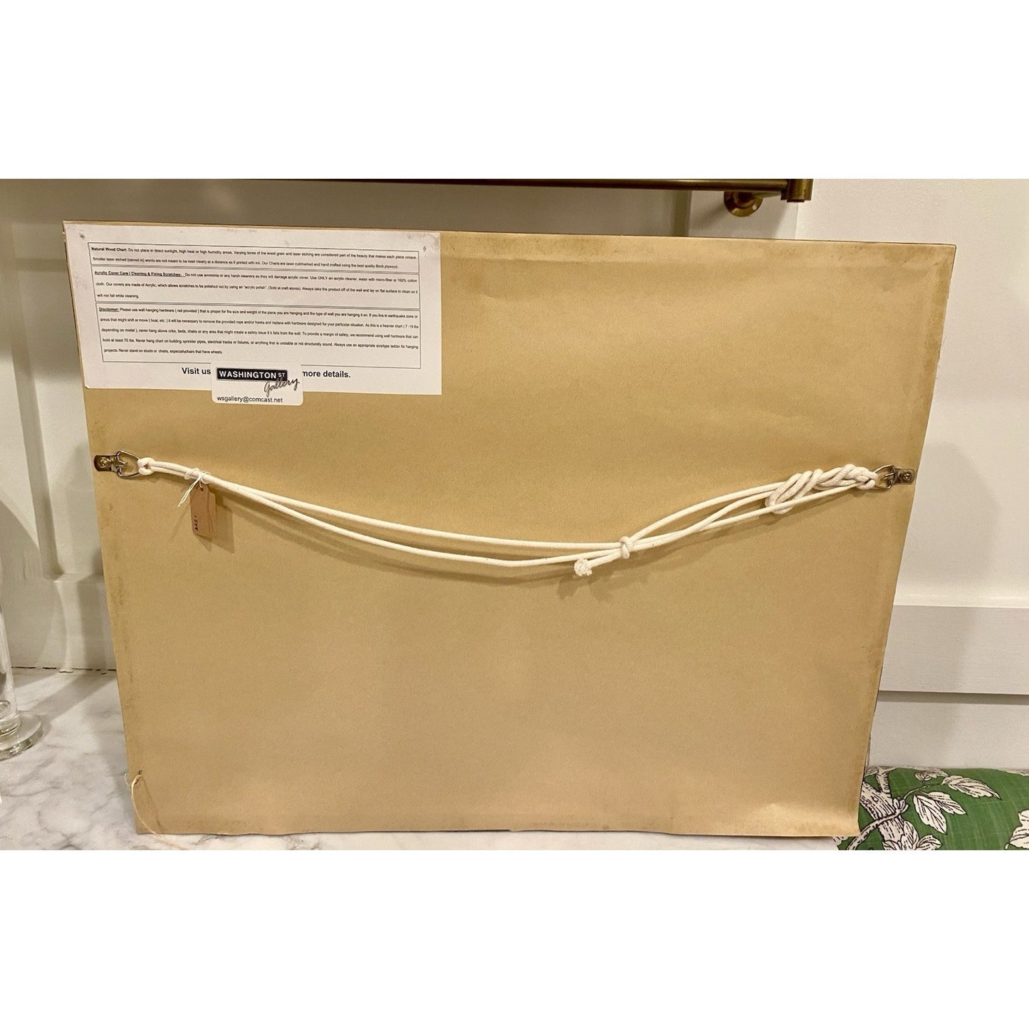 Martha's Vineyard 3D Nautical Wood Map in a grey frame