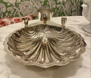 Shell Shaped Serving Tray with Sea Serpent