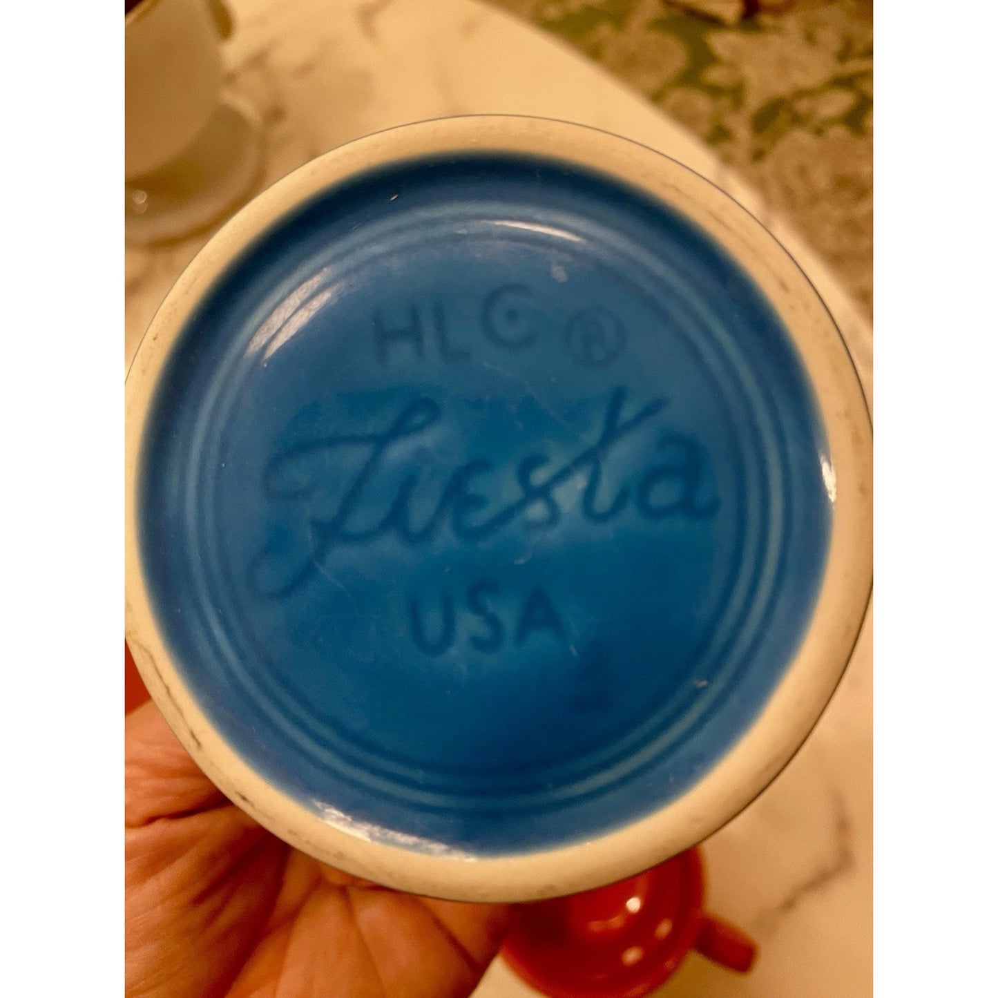 Fiesta HLC (Set of 4) Coffee Cup Mug O Ring Handle Made In USA Fiestaware