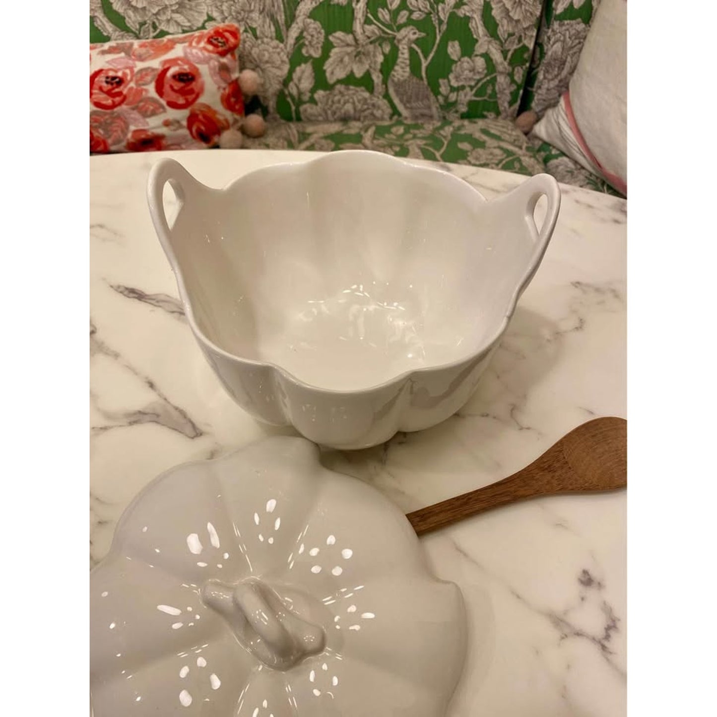 Crate and Barrel Pumpkin Serve Bowl