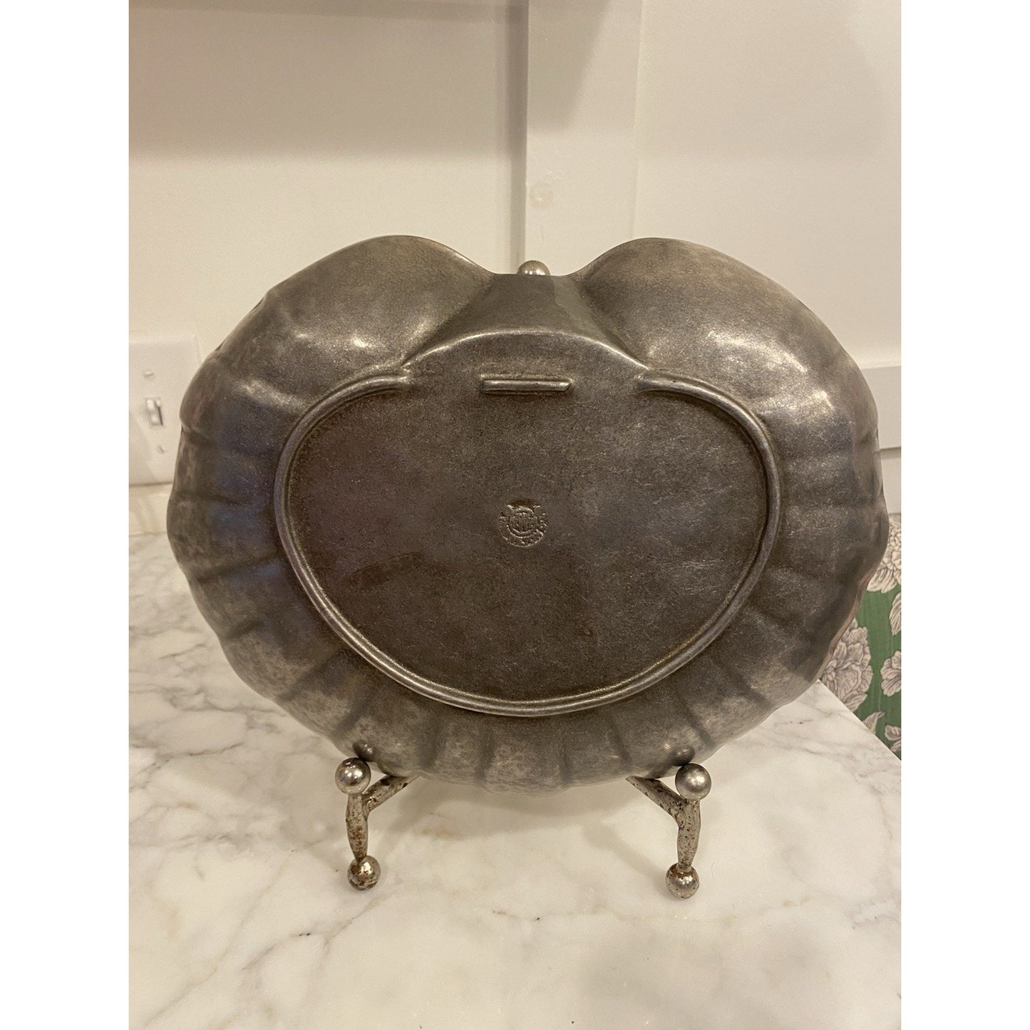 Mid-century VTG Seashell Wilton Armetale Serving platter 11”