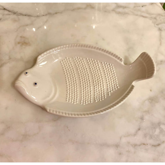Cute White Ceramic Fish Grater