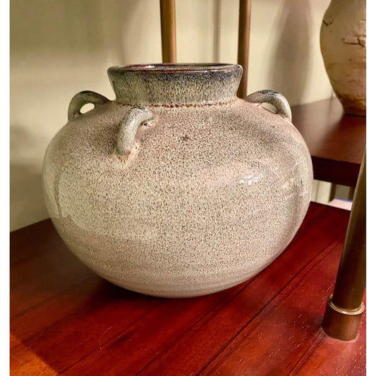 Celadon Green Pottery with 4 Small Handles