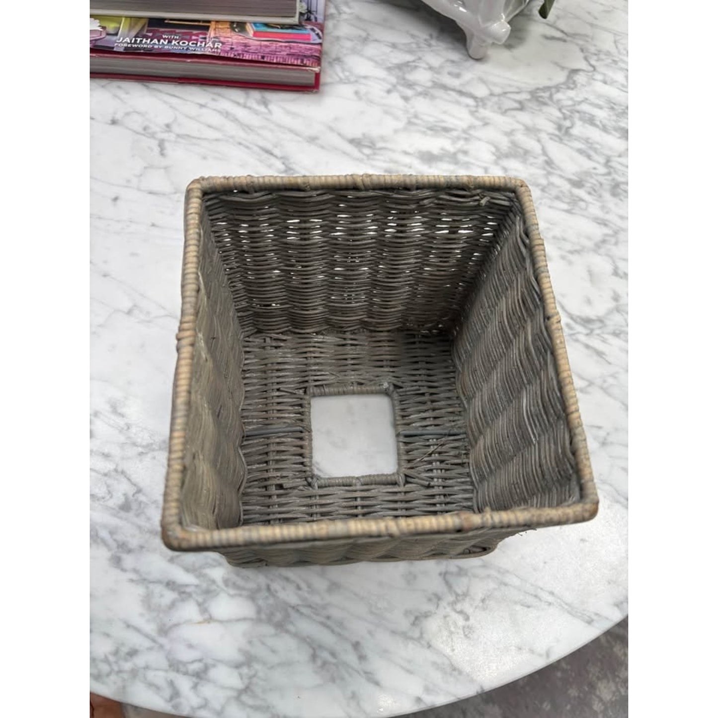 Woven Wicker Square Tissue Box Cover