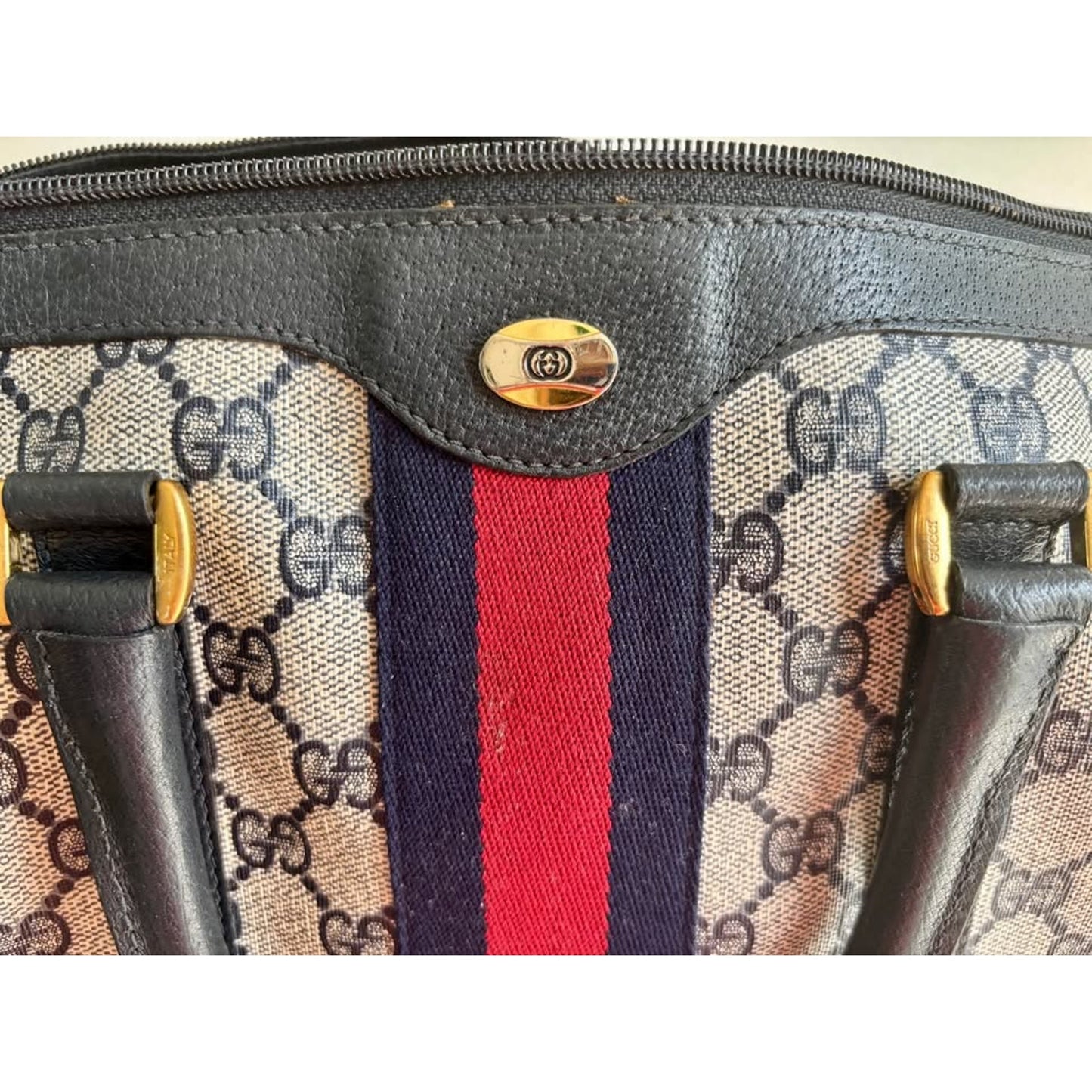 Authentic Gucci GG Supreme Boston Bag