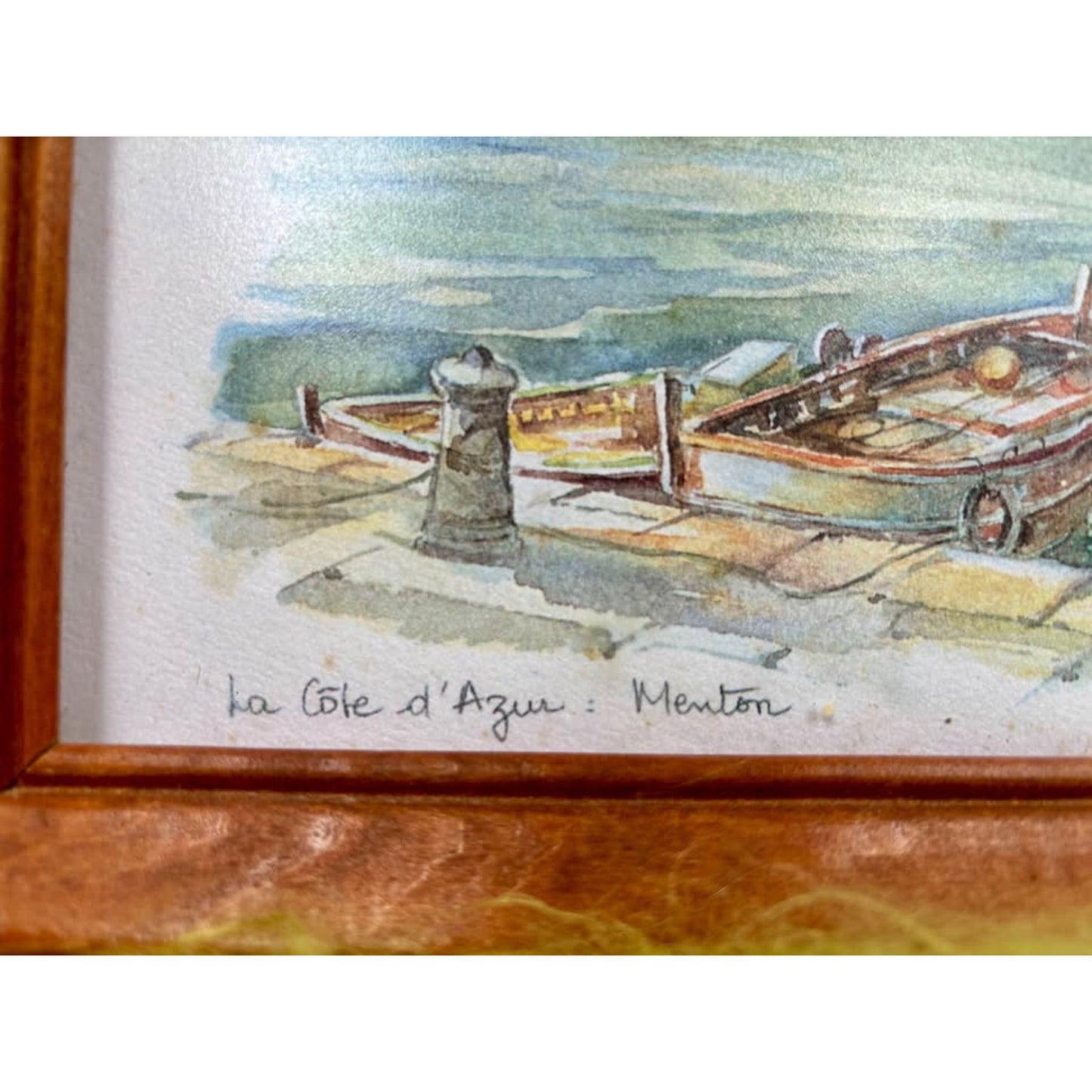 Legai Watercolor Print La Côte d'Azur: Menton