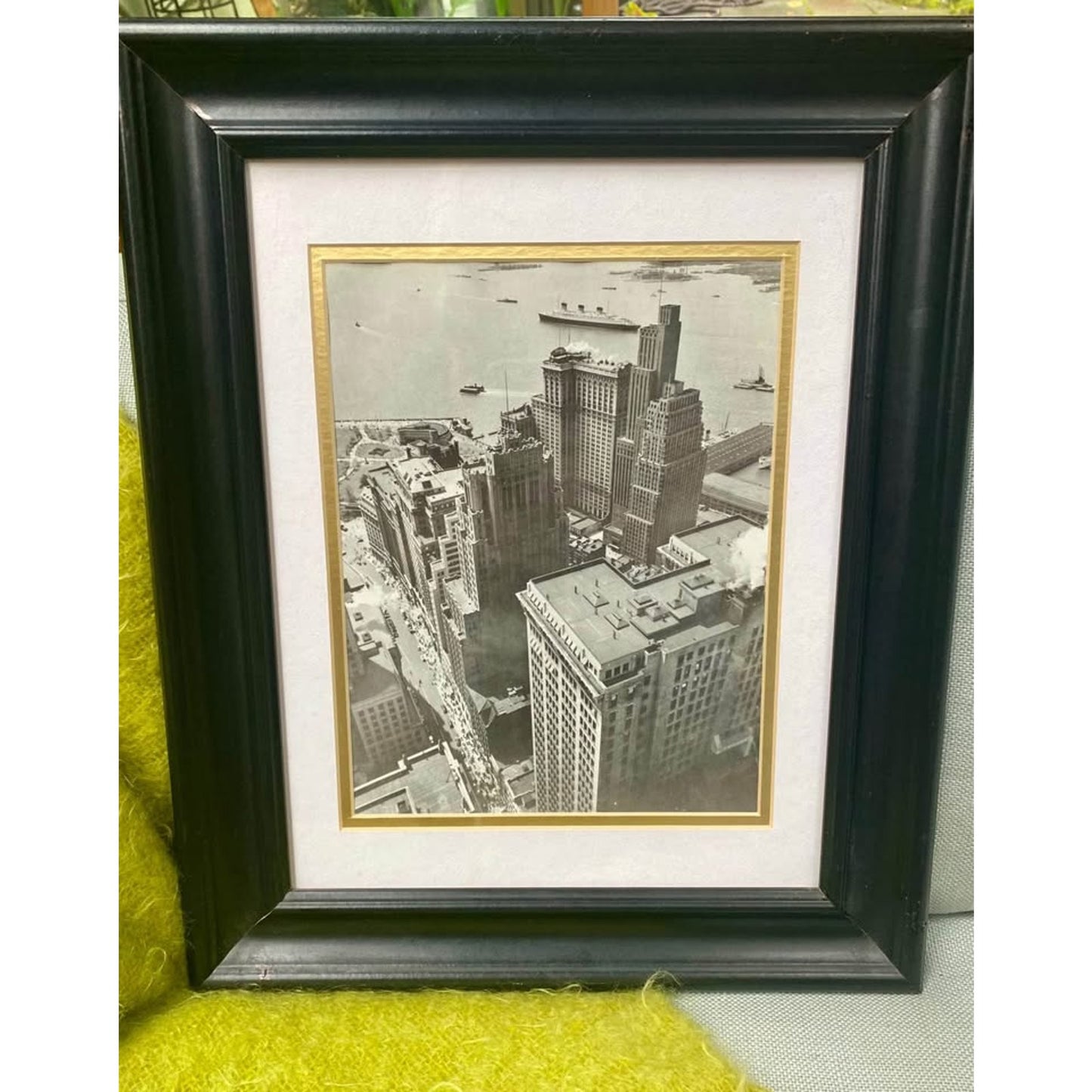 Black and White Framed Photo Print of the Manhattan Bridge