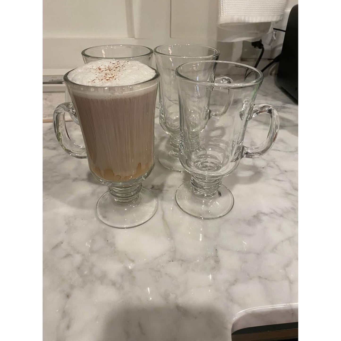 Set of 4 Glass Mugs