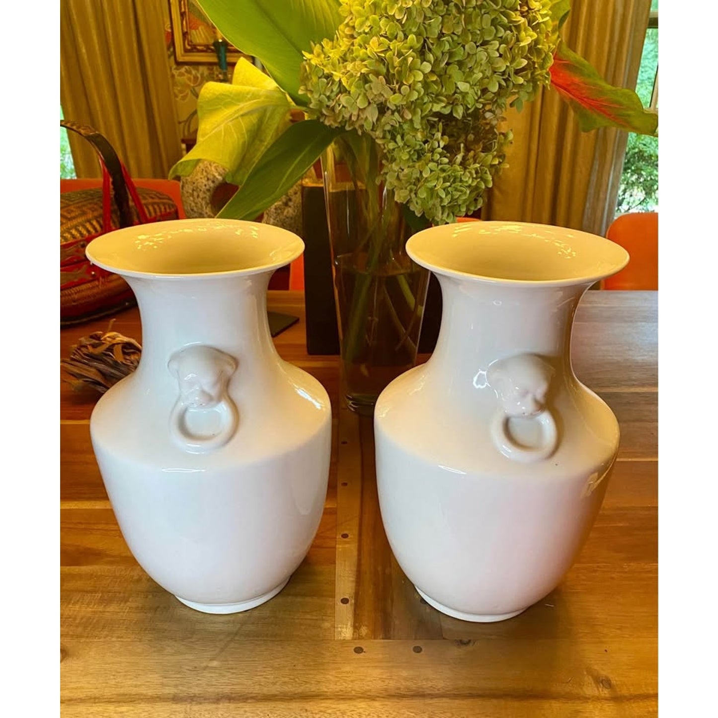 Pair of Blanc de Chine like vases