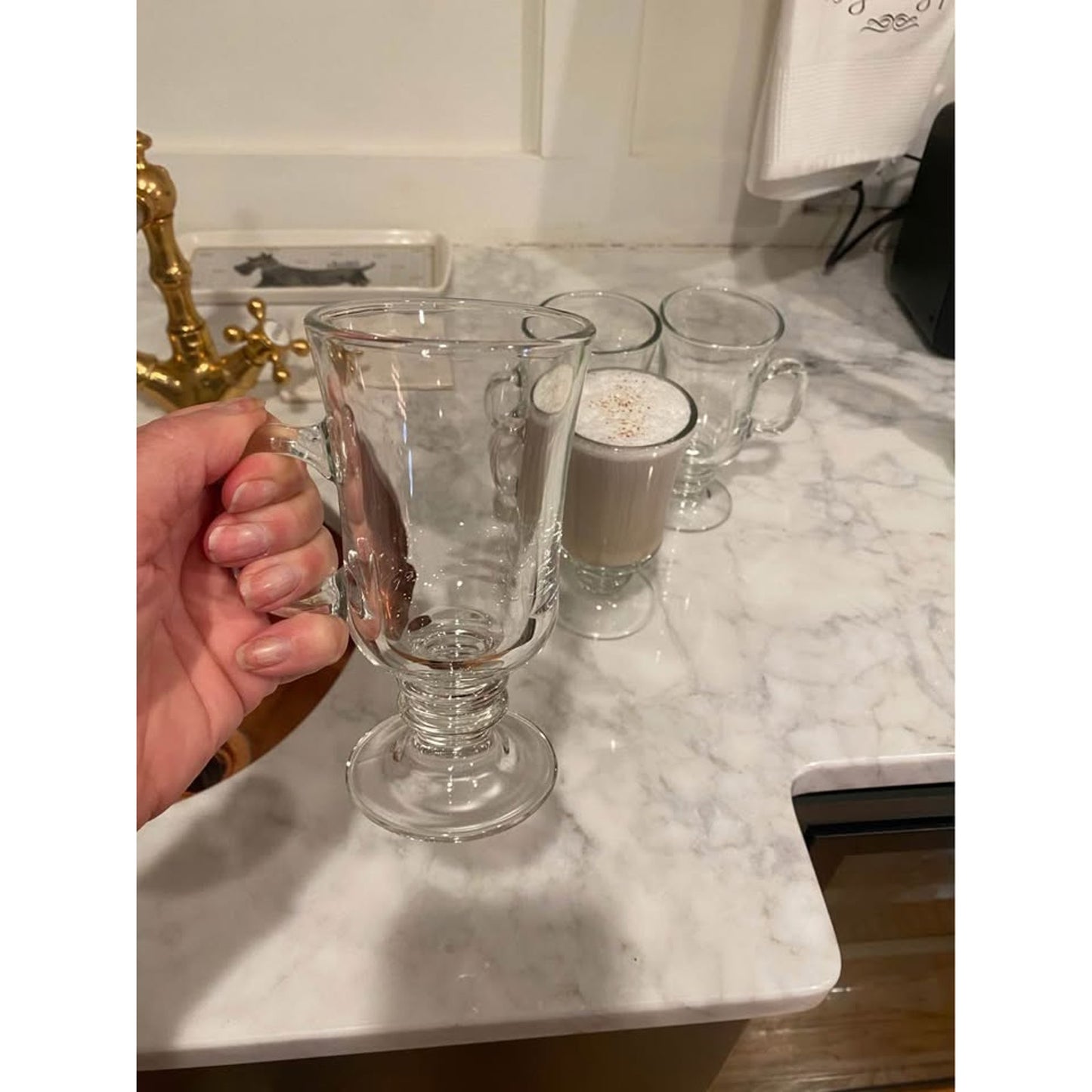 Set of 4 Glass Mugs