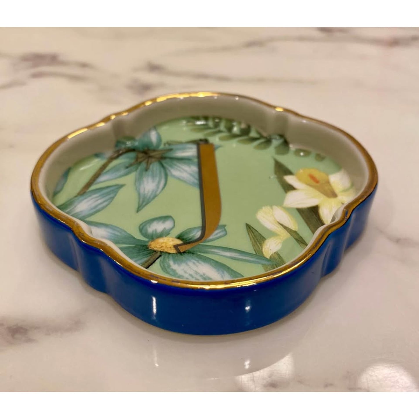 Anthropologie Eden Monogram  ‘J' Trinket Dish