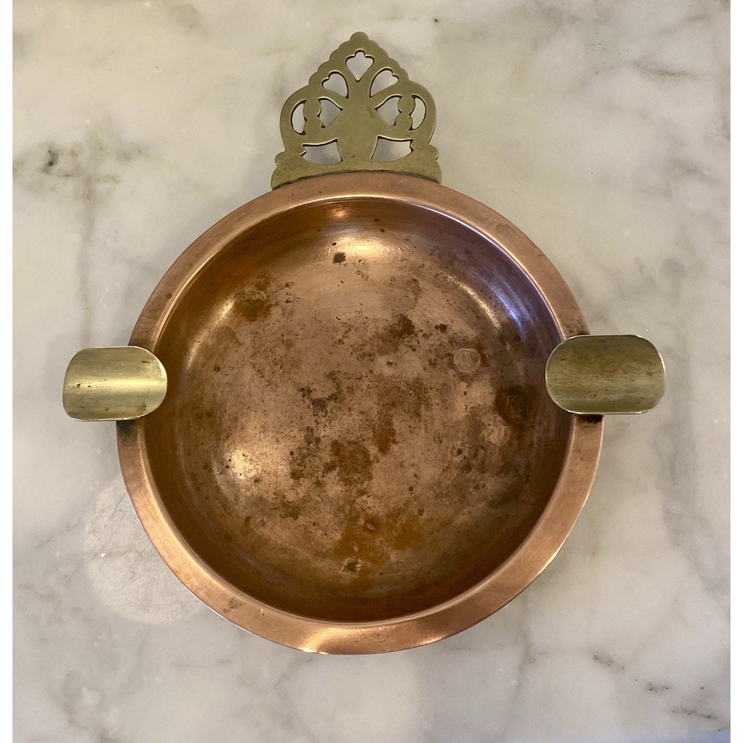 Vintage COPPER & BRASS Ashtray POORINGER STYLE