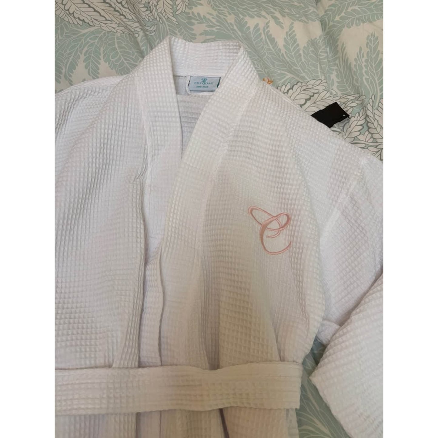New Waffle Robe with “C” Monogram