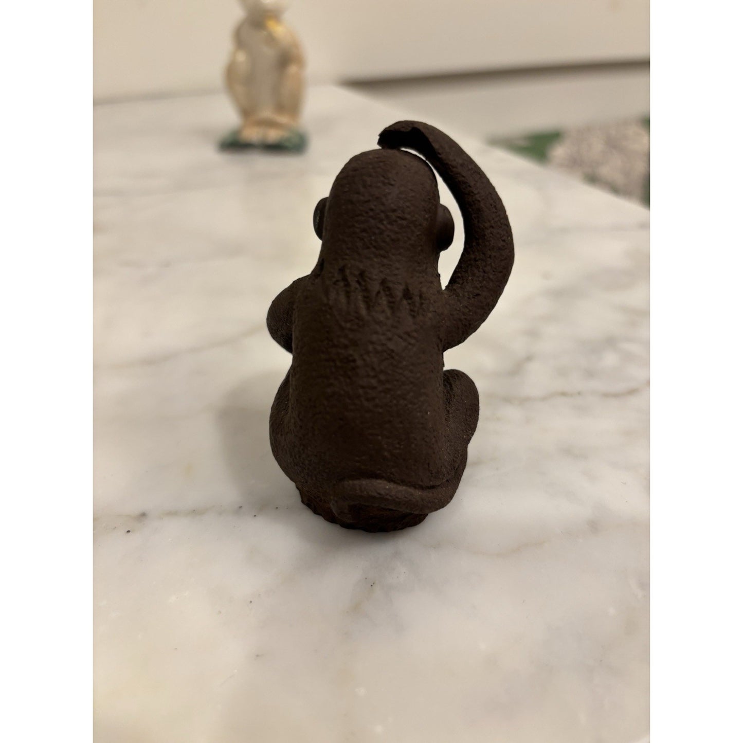 Handmade Purple Clay Tea Pet Chinese Monkey Statue Ornaments