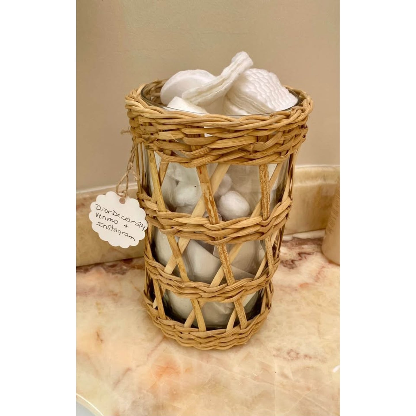 4 Piece Seagrass Bathroom Set