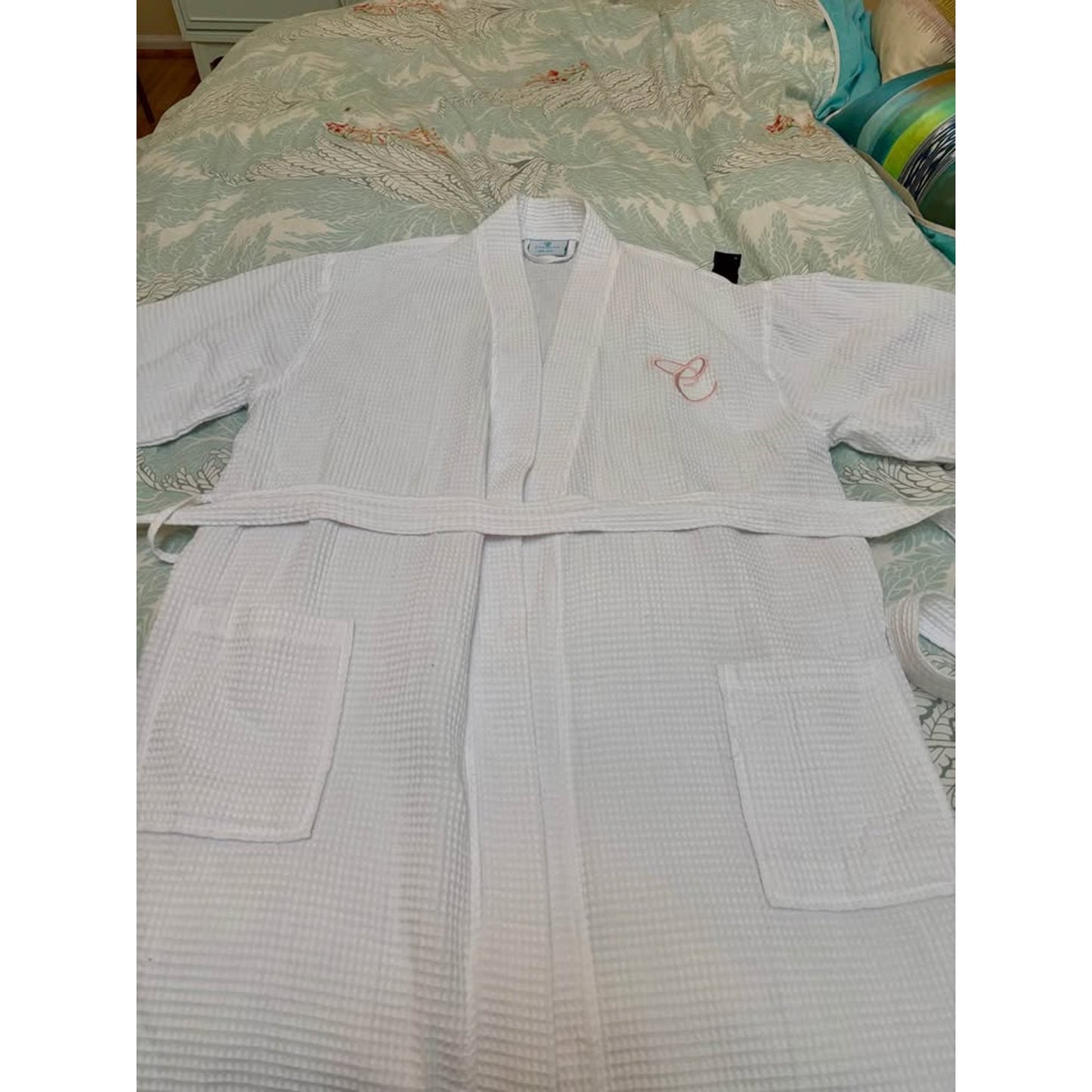 New Waffle Robe with “C” Monogram
