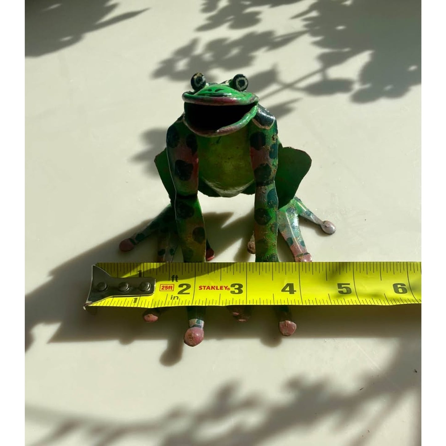 Funny Metal Painted Frog