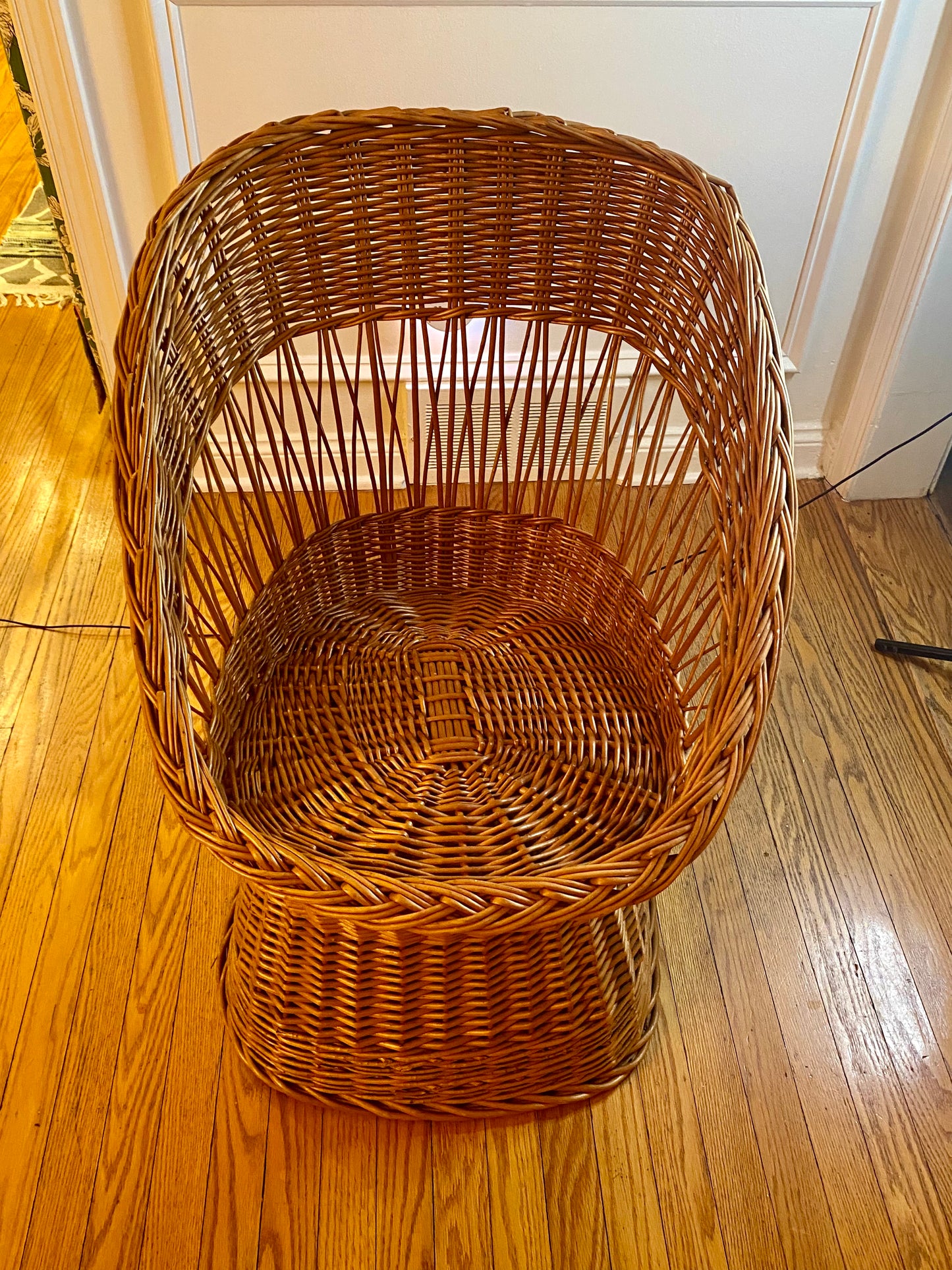 Vintage Woven Wicker Chair