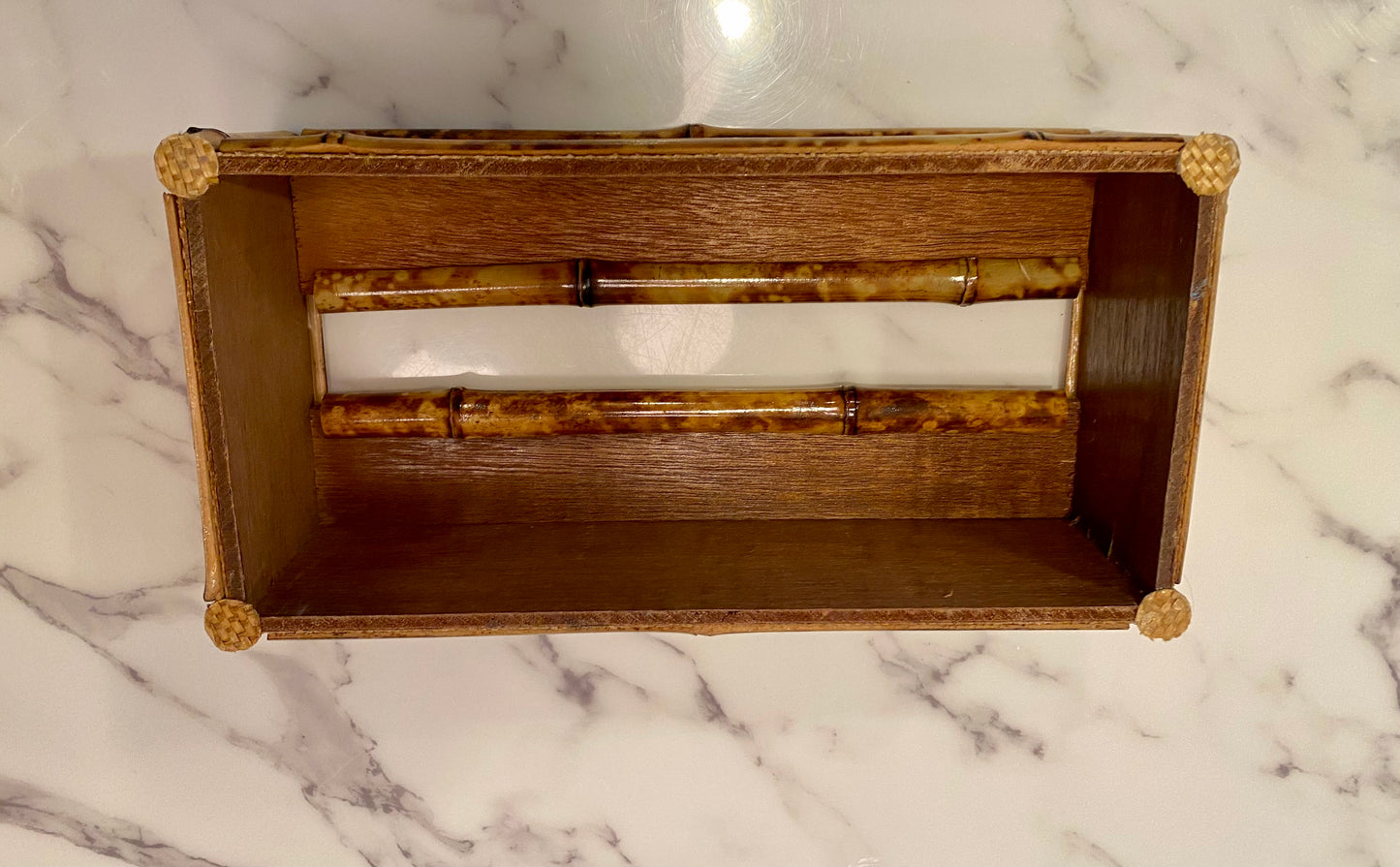 Vintage Bamboo Tissue Box