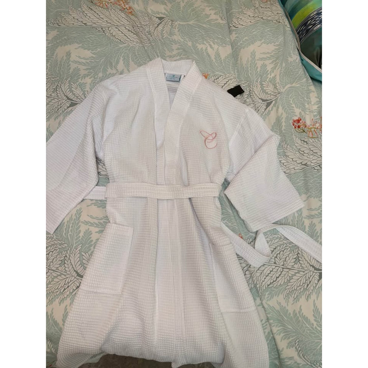 New Waffle Robe with “C” Monogram