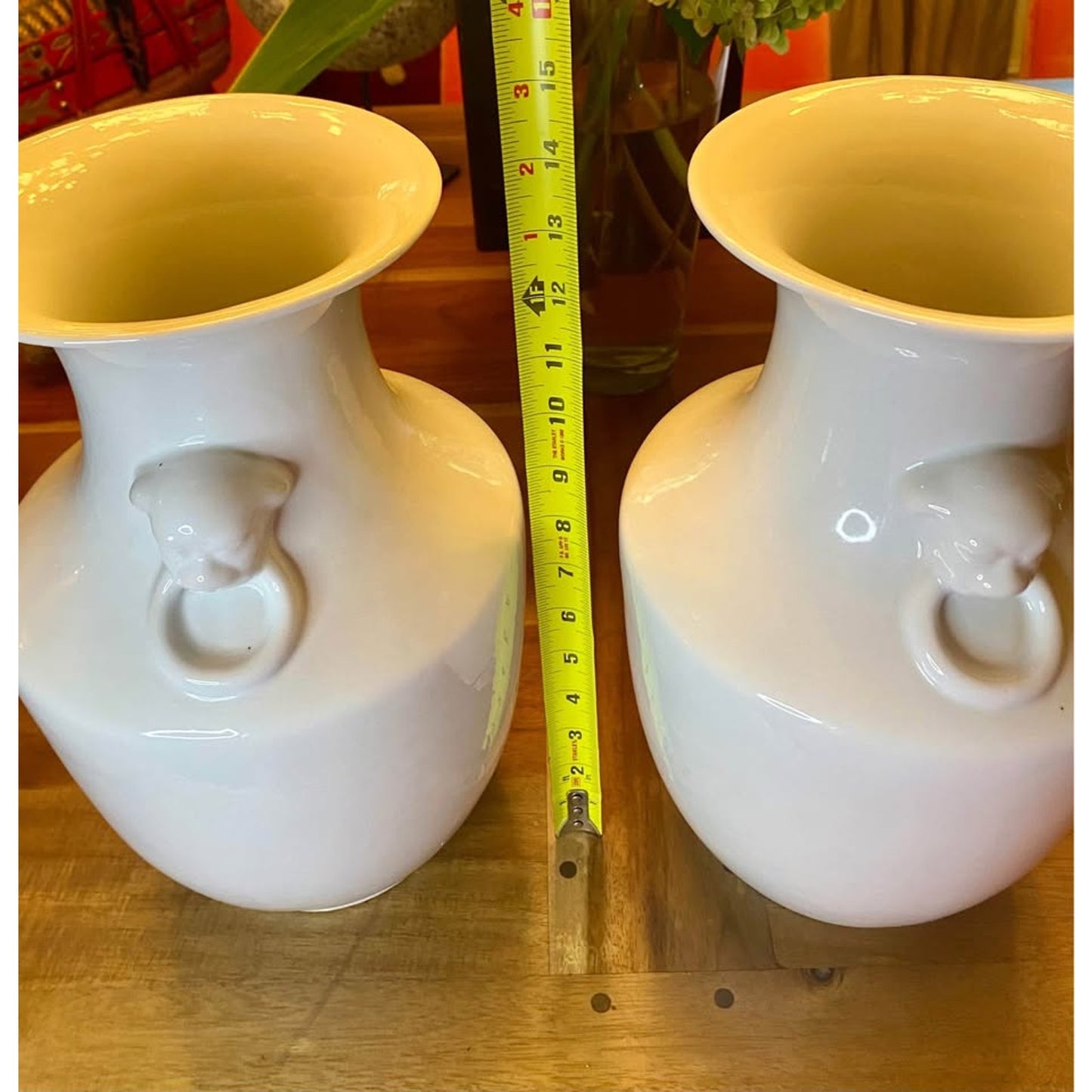 Pair of Blanc de Chine like vases