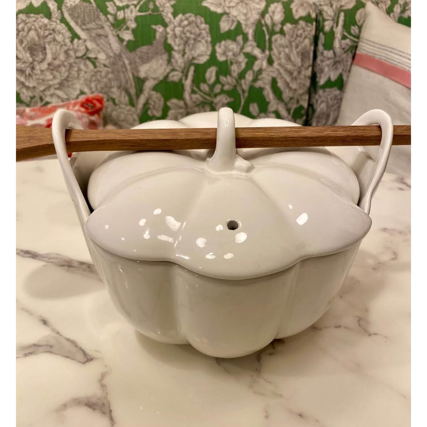 Crate and Barrel Pumpkin Serve Bowl