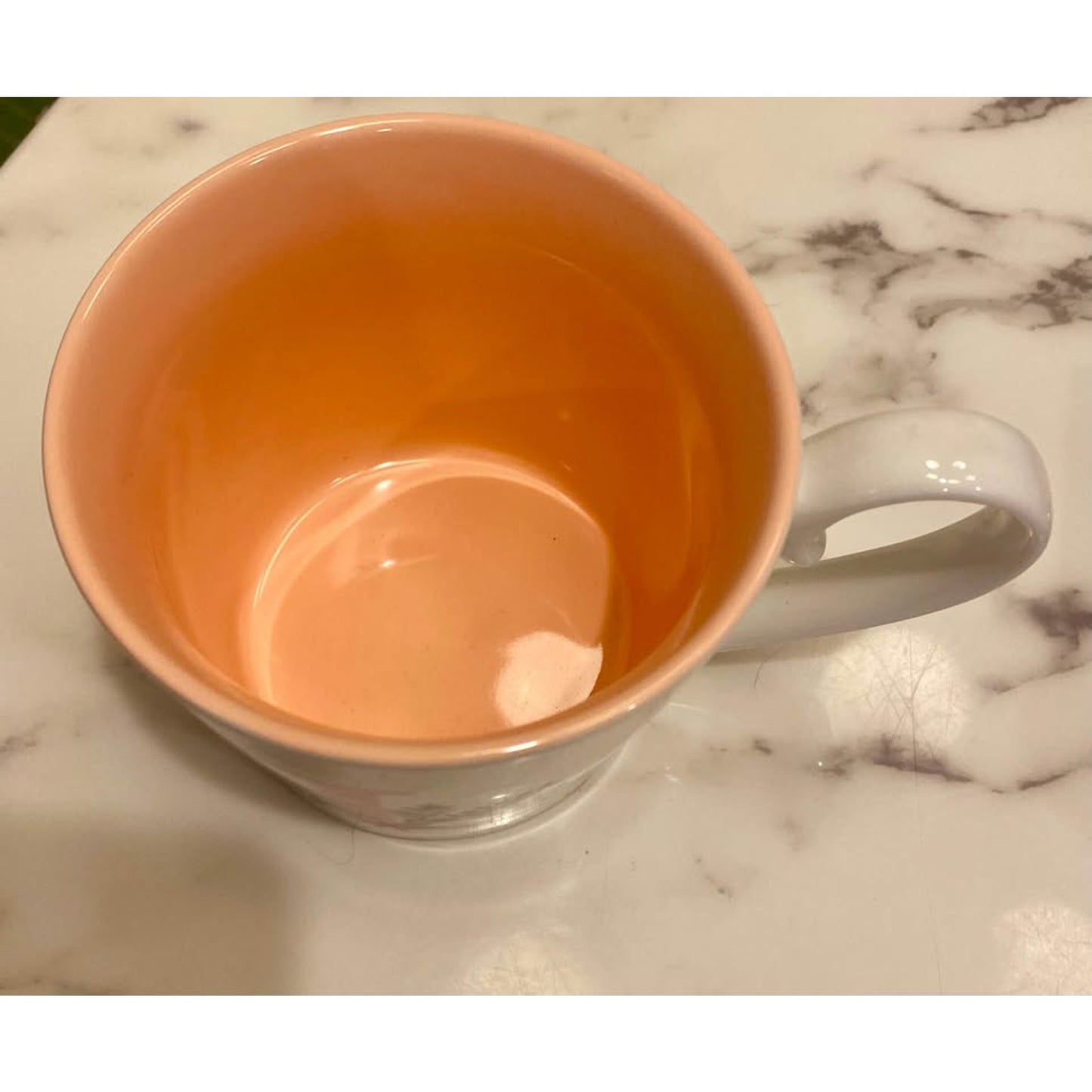 OPALHOUSE Floral "L" 16 oz. JUMBO Coffee Tea Mug Cup 3.75" Tall x 4" Across