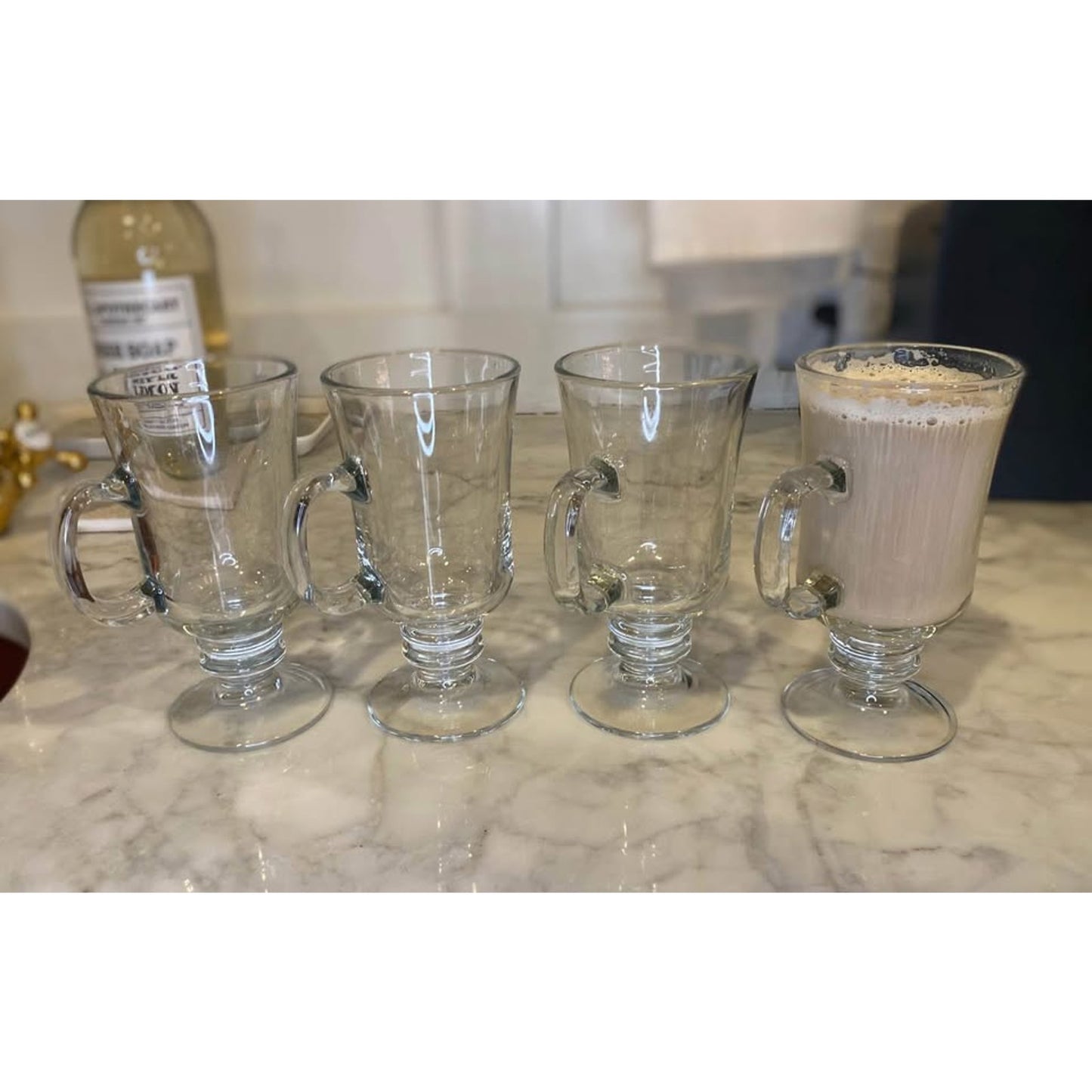 Set of 4 Glass Mugs
