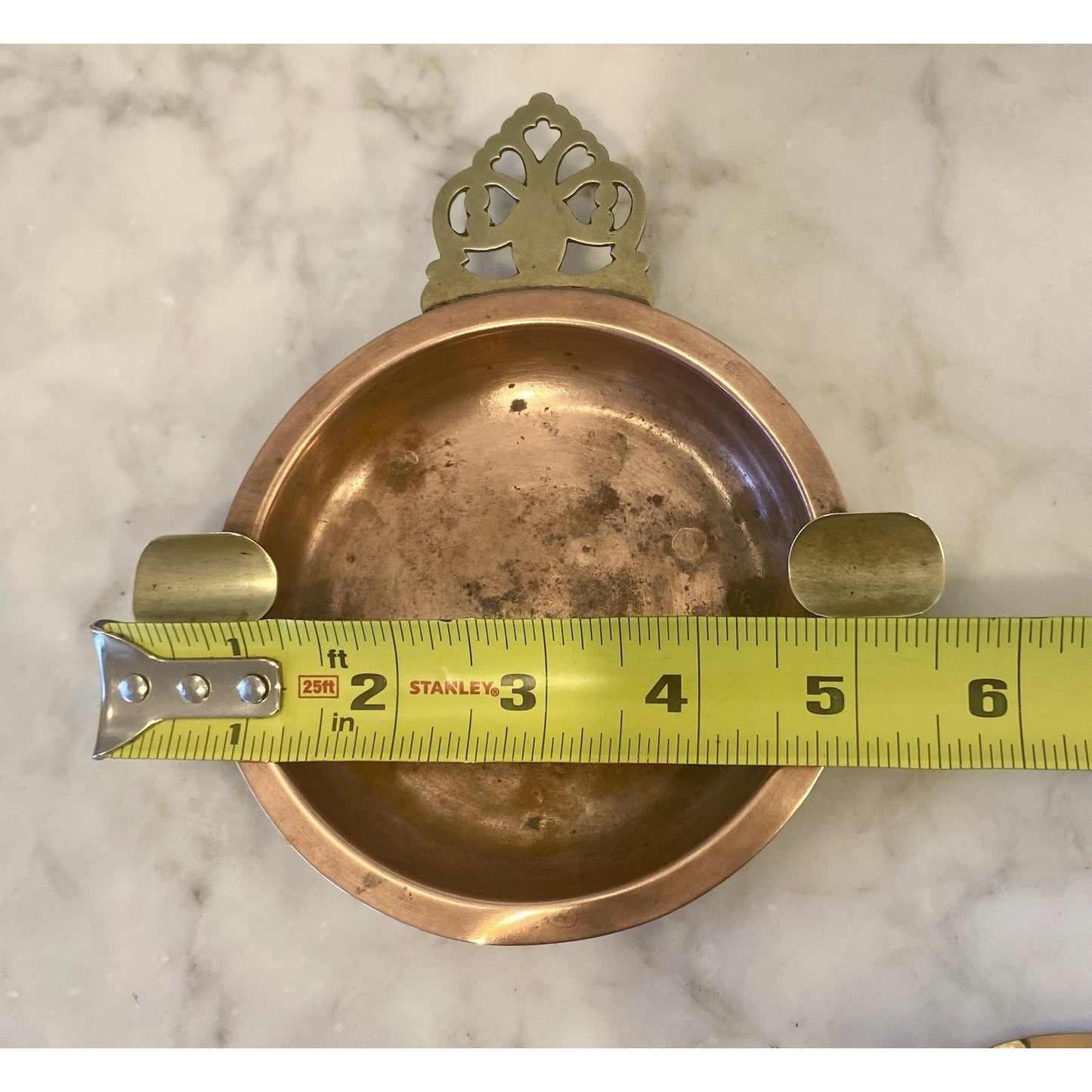 Vintage COPPER & BRASS Ashtray POORINGER STYLE