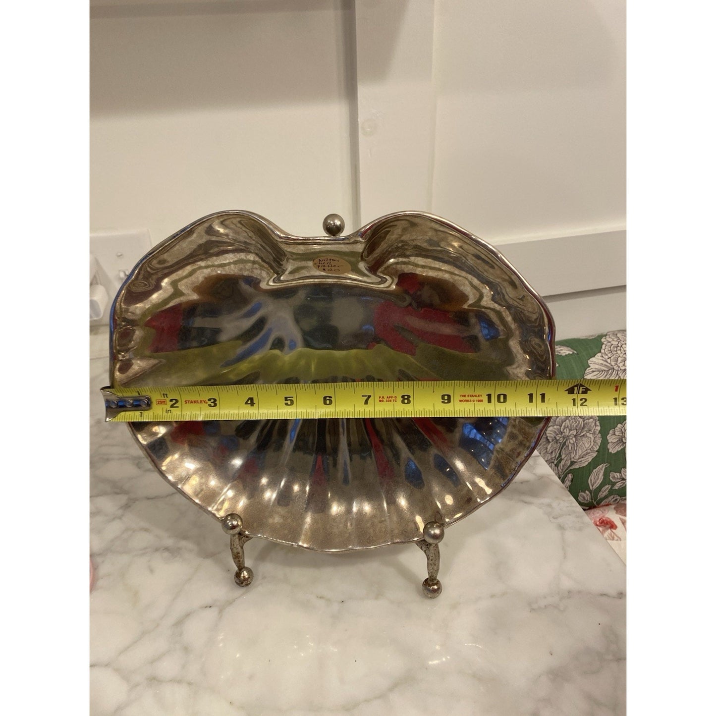 Mid-century VTG Seashell Wilton Armetale Serving platter 11”