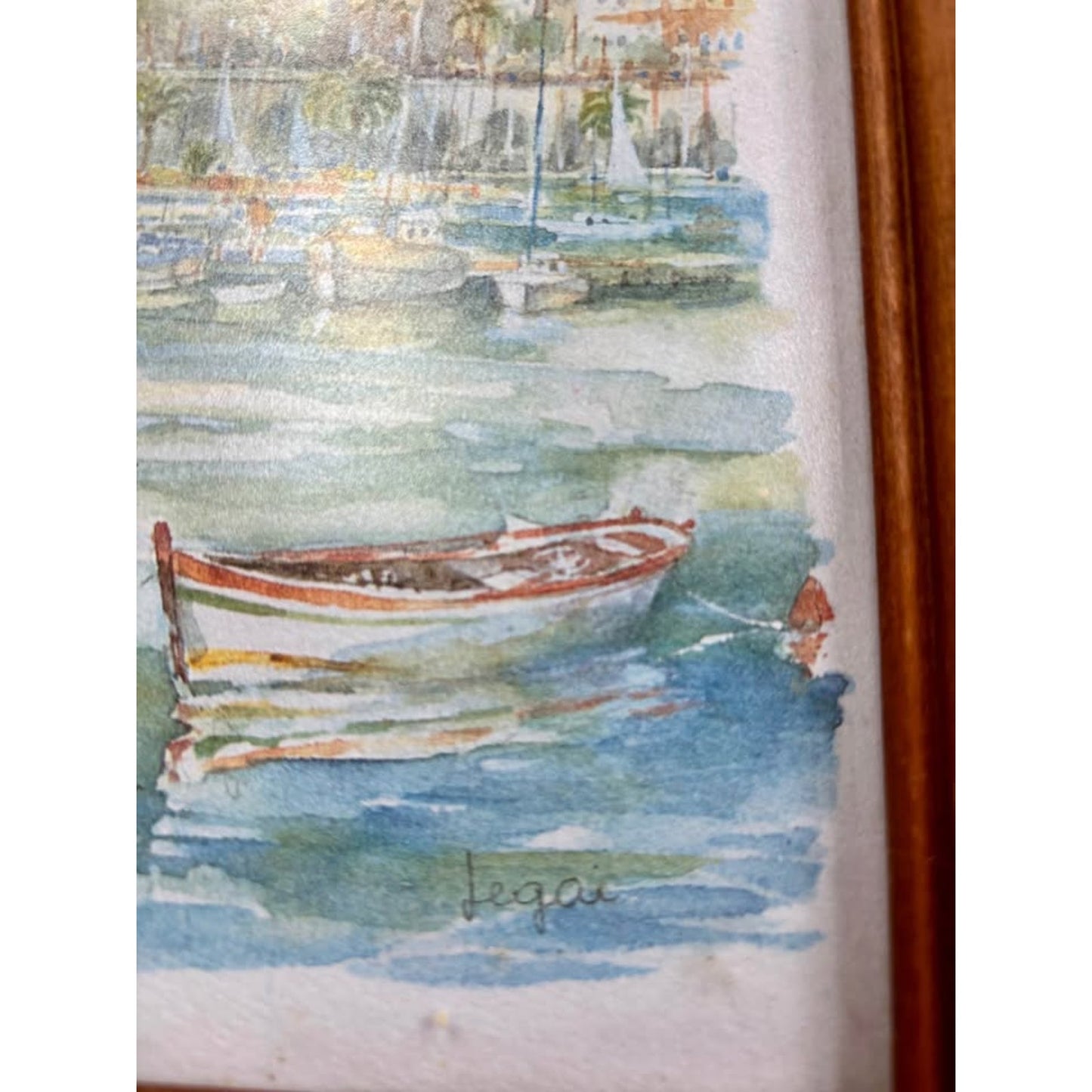 Legai Watercolor Print La Côte d'Azur: Menton