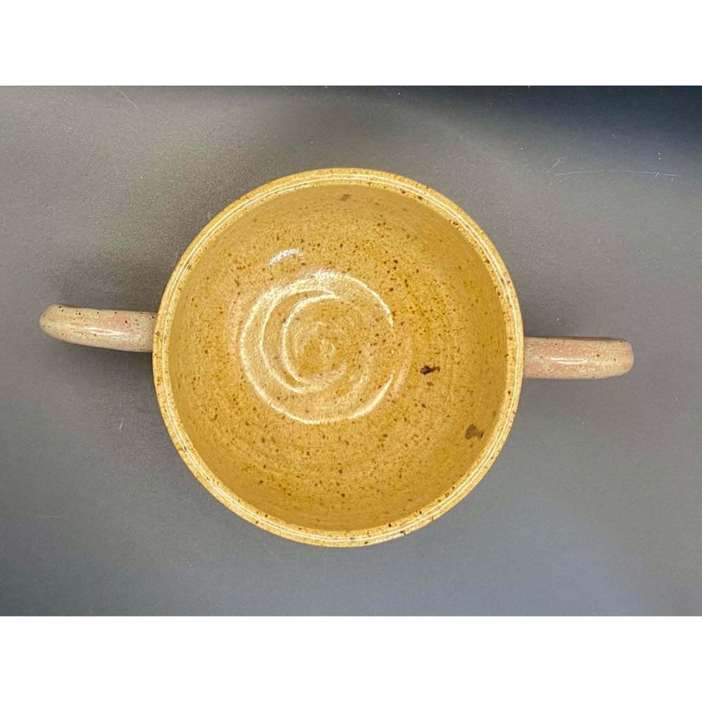Speckled Ceramic Bowl with Two Handles