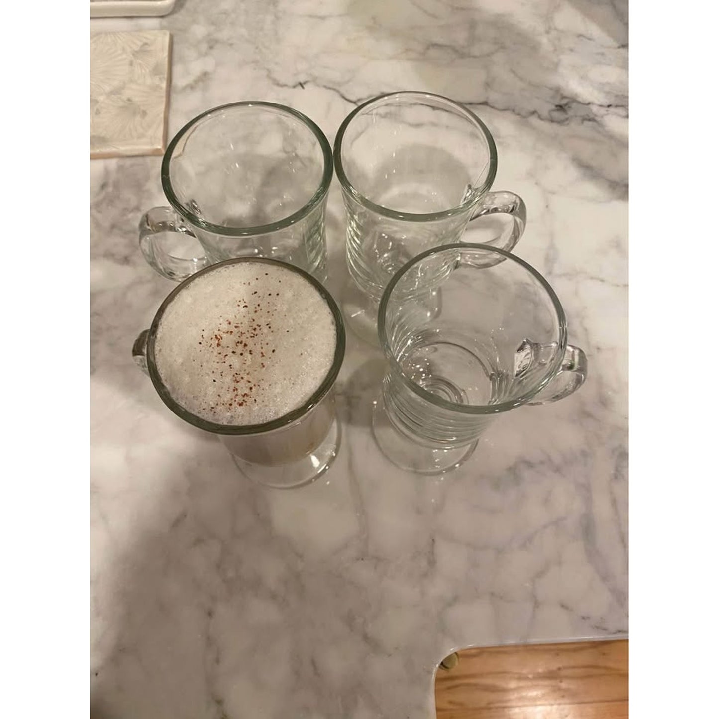 Set of 4 Glass Mugs