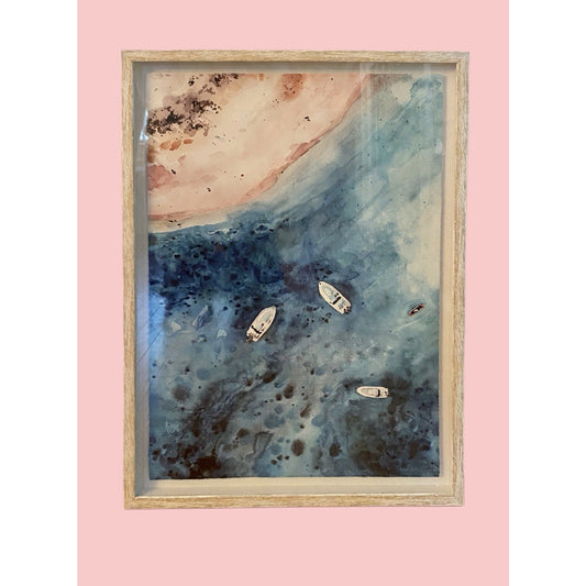 Marmont Hill Ocean from the Top Framed Painting Print