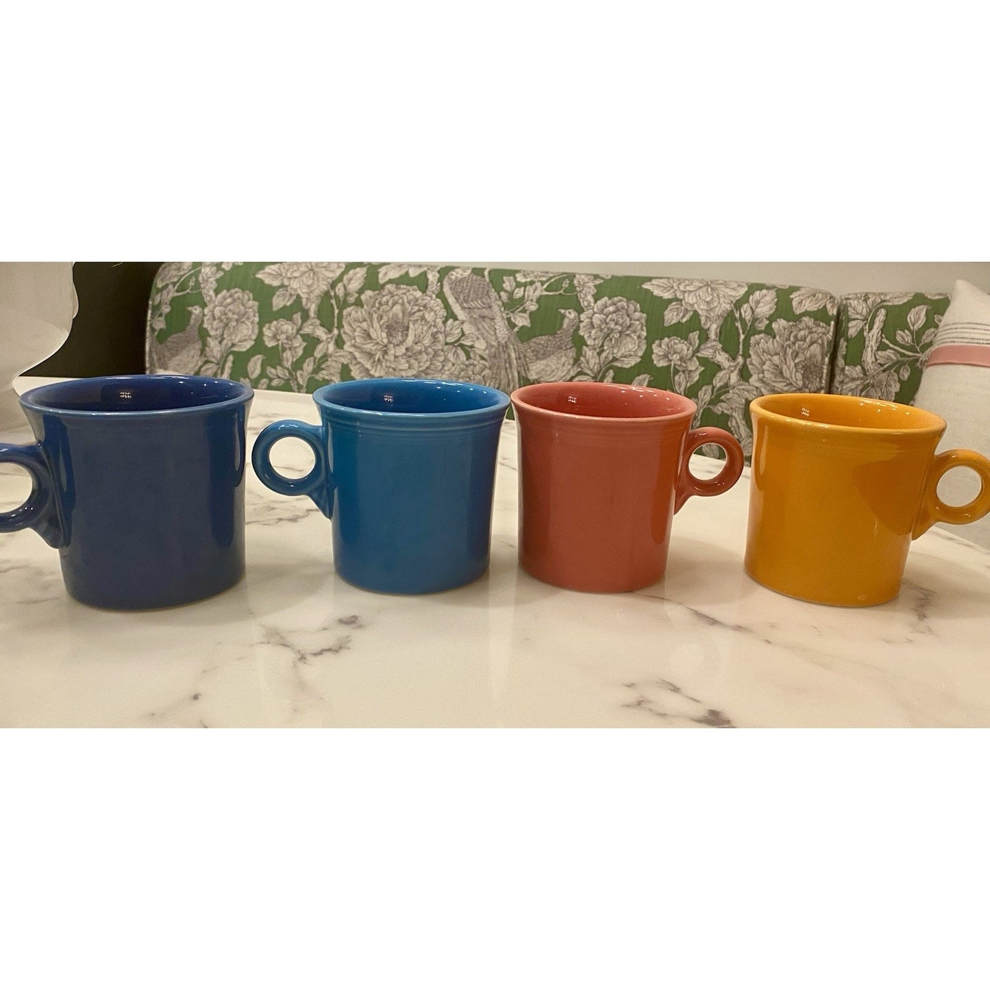 Fiesta HLC (Set of 4) Coffee Cup Mug O Ring Handle Made In USA Fiestaware