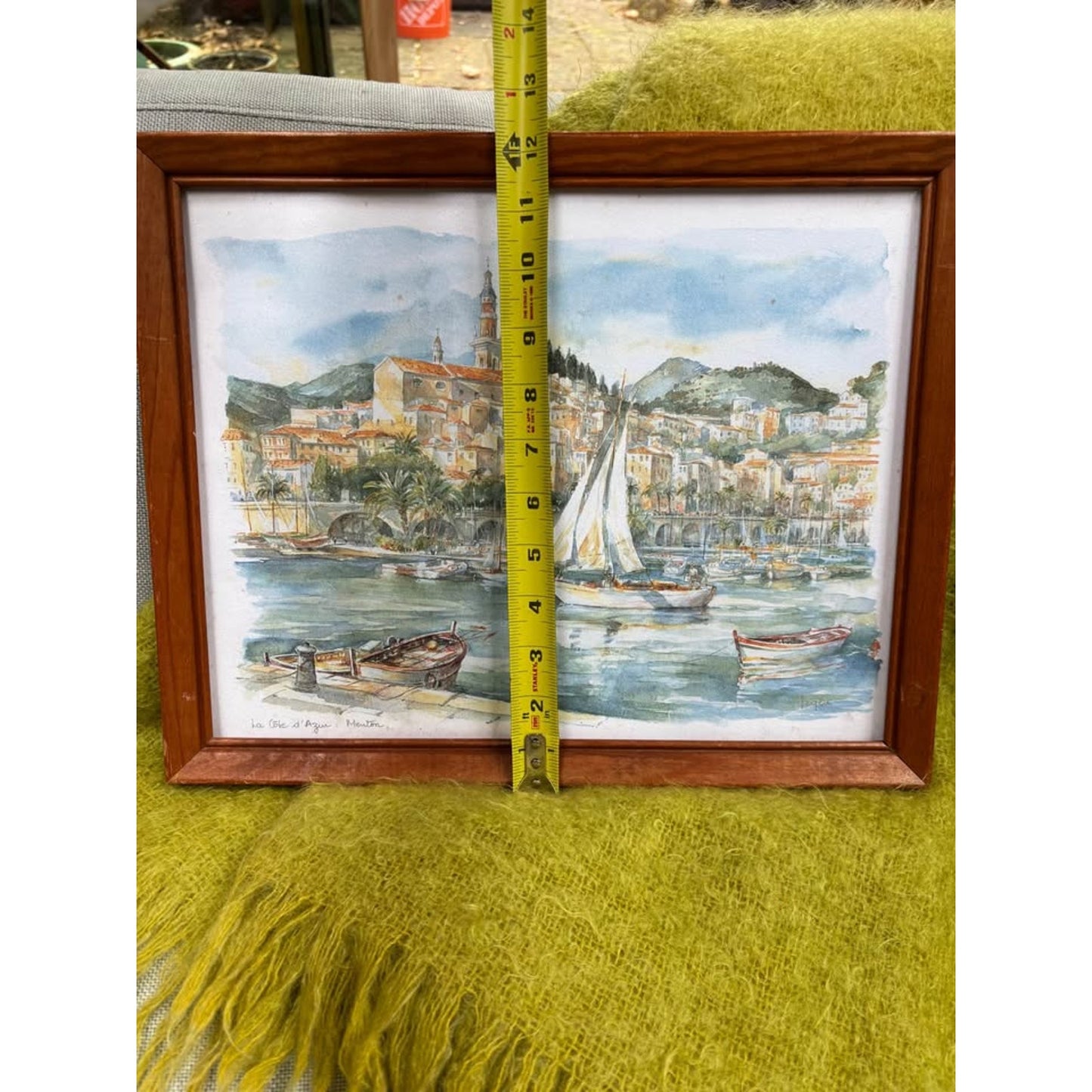 Legai Watercolor Print La Côte d'Azur: Menton
